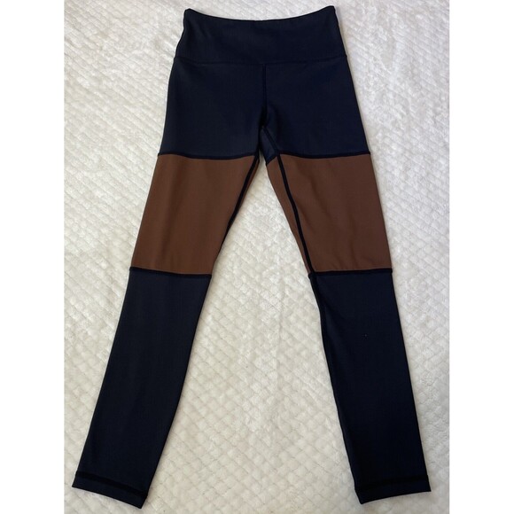 Zyia Active Moto Cropped Leggings Black/Brown size 2 - Picture 4 of 6